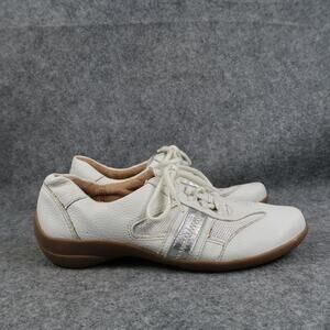 Naturalizer Shoes Women 5.5 Casual Sneaker Fashion Comfort Leather Lace Up White